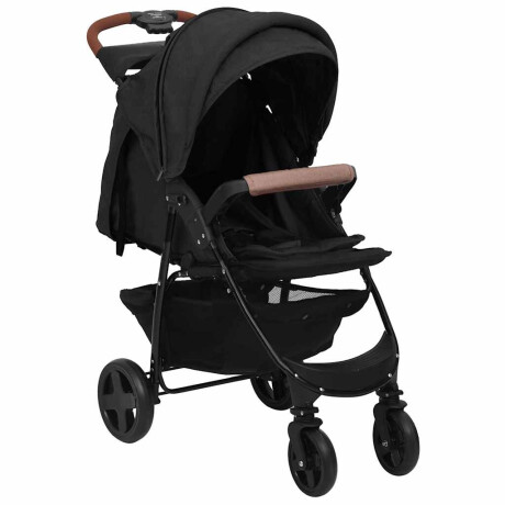 vidaXL Kinderwagen 3-in-1 staal antracietkleurig afbeelding2 - 1