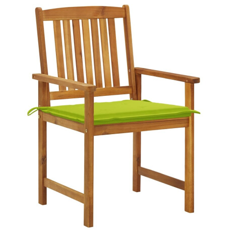 vidaXL Tuinstoelen 6 st met kussens massief acaciahout afbeelding2 - 1