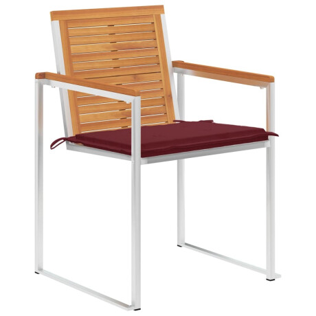vidaXL Tuinstoelen 6 st met kussens massief acaciahout afbeelding2 - 1