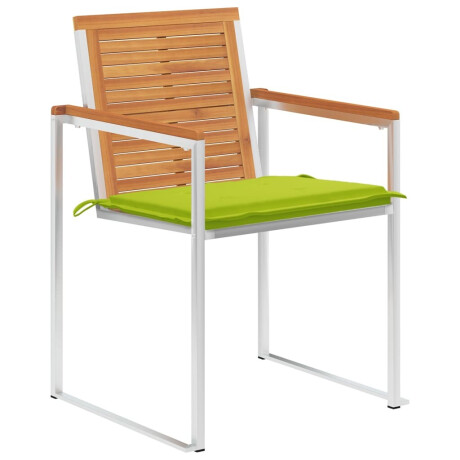 vidaXL Tuinstoelen 6 st met kussens massief acaciahout afbeelding2 - 1