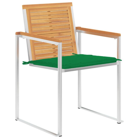 vidaXL Tuinstoelen 6 st met kussens massief teakhout afbeelding2 - 1