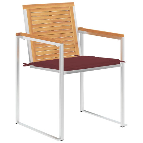 vidaXL Tuinstoelen 6 st met kussens massief teakhout afbeelding2 - 1