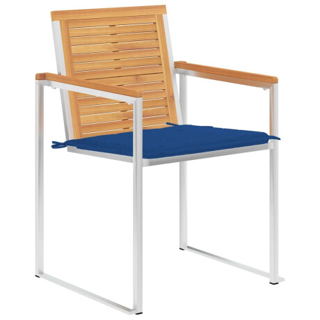 vidaXL Tuinstoelen 6 st met kussens massief teakhout afbeelding2 - 1
