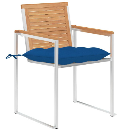 vidaXL Tuinstoelen 6 st met kussens massief teakhout afbeelding2 - 1