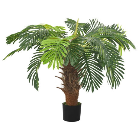 vidaXL Kunstplant met pot cycaspalm 90 cm groen afbeelding2 - 1