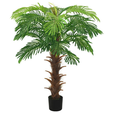 vidaXL Kunstplant met pot cycaspalm 140 cm groen afbeelding2 - 1