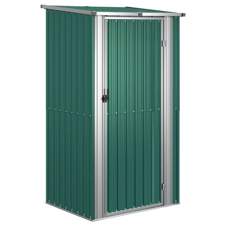 vidaXL Tuinhuis Groen 118,5x97x209,5 cm Gegalvaniseerd Staal afbeelding2 - 1