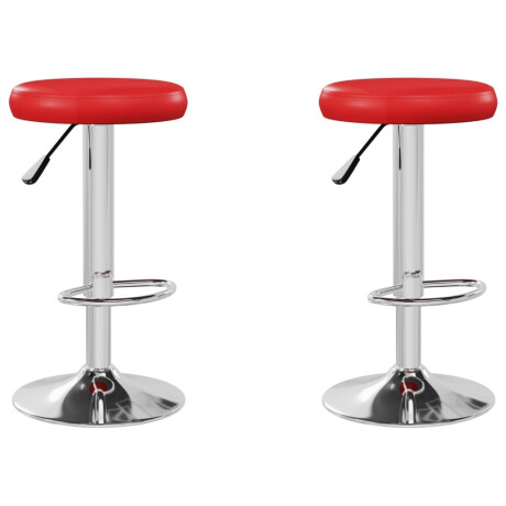 vidaXL Barstoelen 2 st kunstleer rood afbeelding2 - 1
