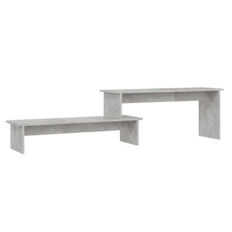 vidaXL Tv-meubel 180x30x43 cm bewerkt hout betongrijs afbeelding2 - 1
