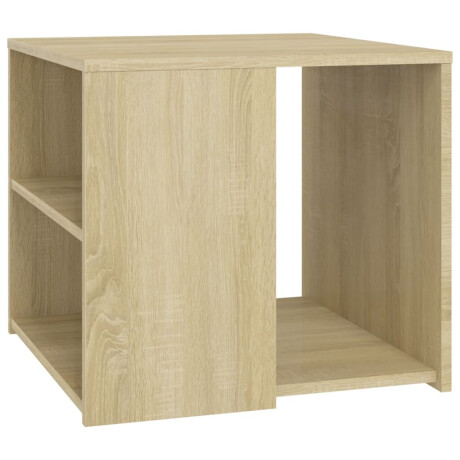 vidaXL Bijzettafel 50x50x45 cm bewerkt hout sonoma eikenkleurig afbeelding2 - 1