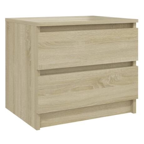 vidaXL Nachtkastje 50x39x43,5 cm bewerkt hout sonoma eikenkleurig afbeelding2 - 1