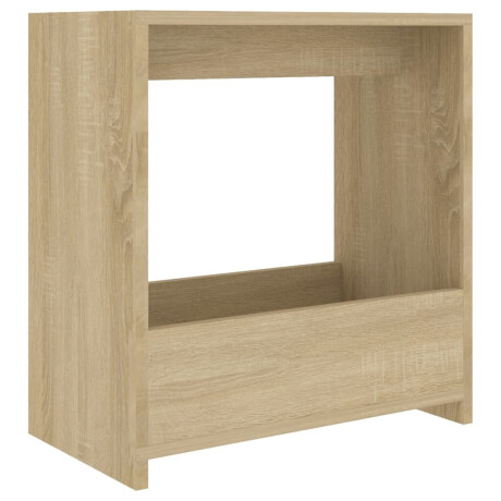 vidaXL Bijzettafel 50x26x50 cm bewerkt hout sonoma eikenkleurig afbeelding2 - 1