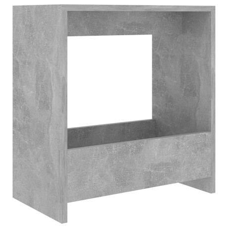 vidaXL Bijzettafel 50x26x50 cm bewerkt hout betongrijs afbeelding2 - 1