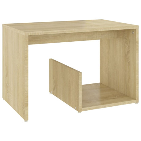 vidaXL Bijzettafel 59x36x38 cm bewerkt hout sonoma eikenkleurig afbeelding2 - 1
