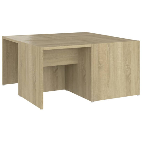 vidaXL Salontafels 4 st 33x33x33 cm bewerkt hout sonoma eikenkleurig afbeelding2 - 1