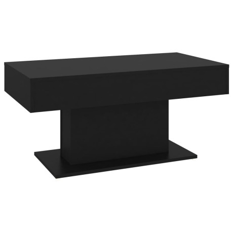 vidaXL Salontafel 96x50x45 cm bewerkt hout zwart afbeelding2 - 1