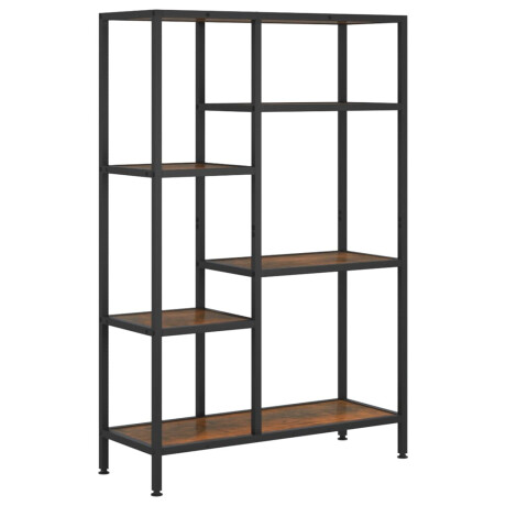 vidaXL Boekenkast 80x30x120 cm staal en bewerkt hout afbeelding2 - 1