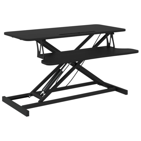 vidaXL Bureau verstelbaar 90x40x(13-41,5) cm staal en bewerkt hout afbeelding2 - 1