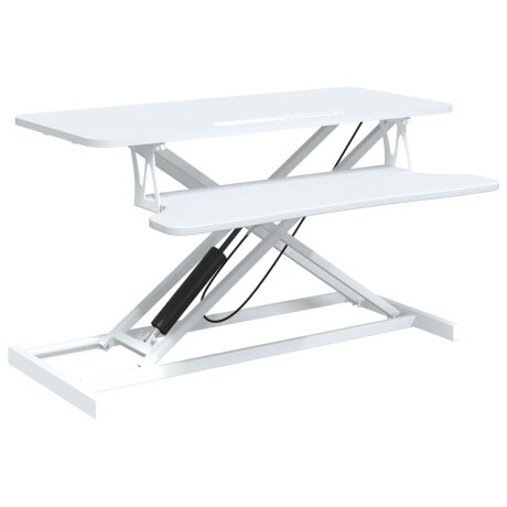 vidaXL Bureau verstelbaar 90x40x(13-41,5) cm staal en bewerkt hout afbeelding2 - 1