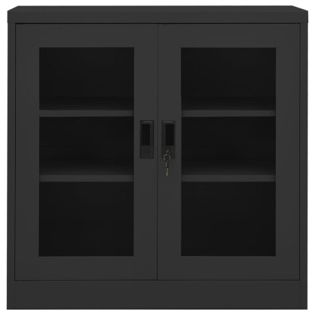 vidaXL Kantoorkast 90x40x90 cm staal antracietkleurig afbeelding2 - 1