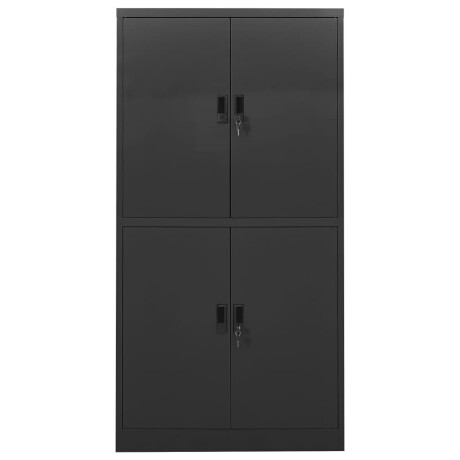 vidaXL Kantoorkast 90x40x180 cm staal antracietkleurig afbeelding2 - 1