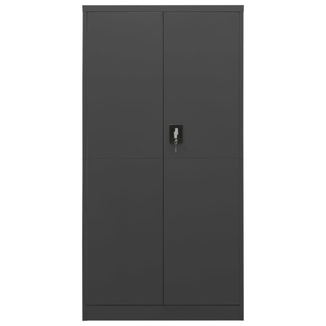 vidaXL Lockerkast 90x40x180 cm staal antracietkleurig afbeelding2 - 1