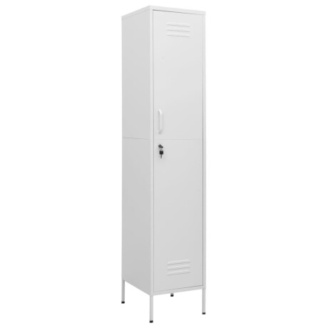 vidaXL Lockerkast 35x46x180 cm staal wit afbeelding2 - 1