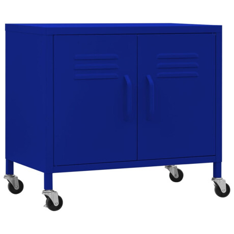 vidaXL Opbergkast 60x35x56 cm staal marineblauw afbeelding2 - 1