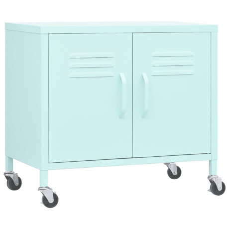 vidaXL Opbergkast 60x35x56 cm staal mint afbeelding2 - 1