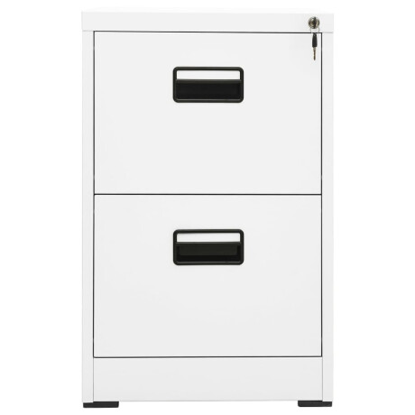 vidaXL Archiefkast 46x62x72,5 cm staal wit afbeelding2 - 1