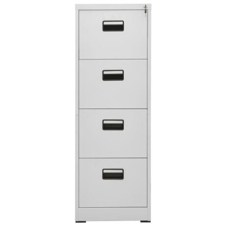 vidaXL Archiefkast 46x62x133 cm staal lichtgrijs afbeelding2 - 1