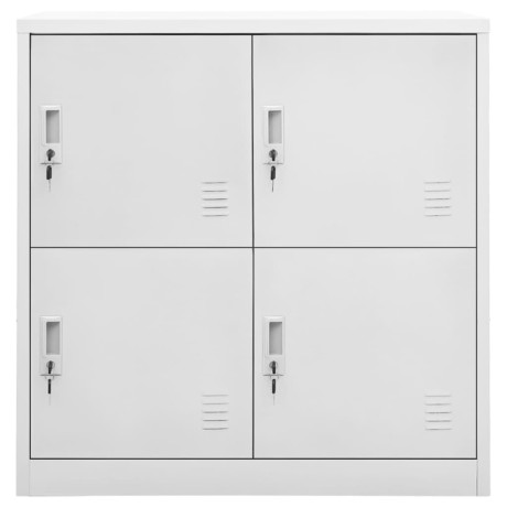 vidaXL Lockerkast 90x45x92,5 cm staal lichtgrijs afbeelding2 - 1