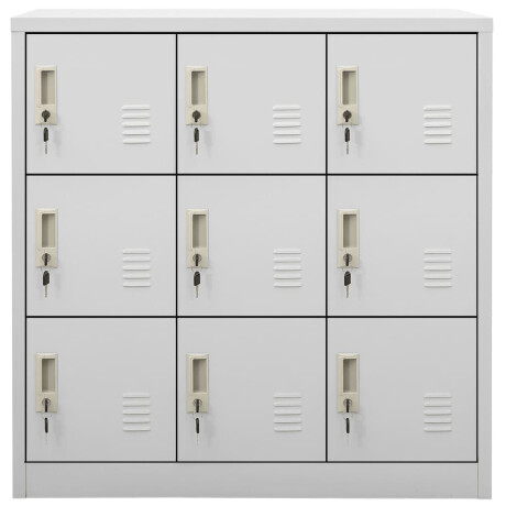 vidaXL Lockerkast 90x45x92,5 cm staal lichtgrijs afbeelding2 - 1
