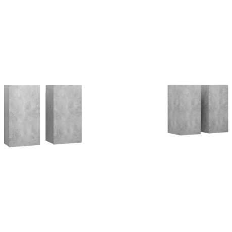 vidaXL Tv-meubelen 4 st 30,5x30x60 cm bewerkt hout betongrijs afbeelding2 - 1