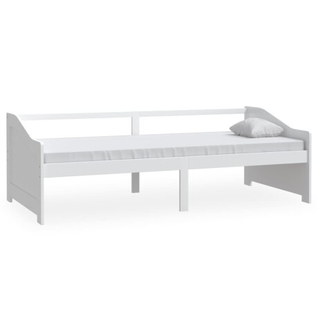 vidaXL Bedbank 3-zits massief grenenhout 90x200 cm wit afbeelding2 - 1