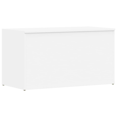 vidaXL Opbergkist 84x42x46 cm bewerkt hout wit afbeelding2 - 1