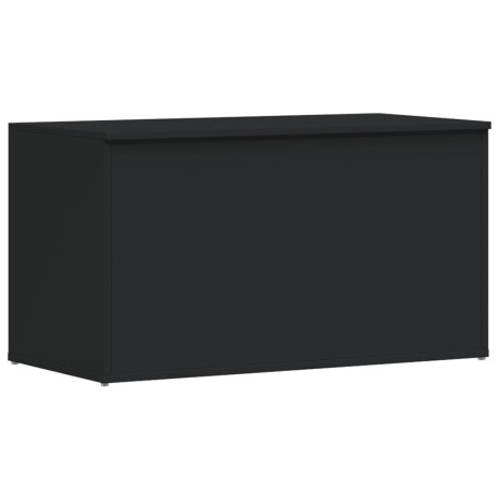 vidaXL Opbergkist 84x42x46 cm bewerkt hout zwart afbeelding2 - 1
