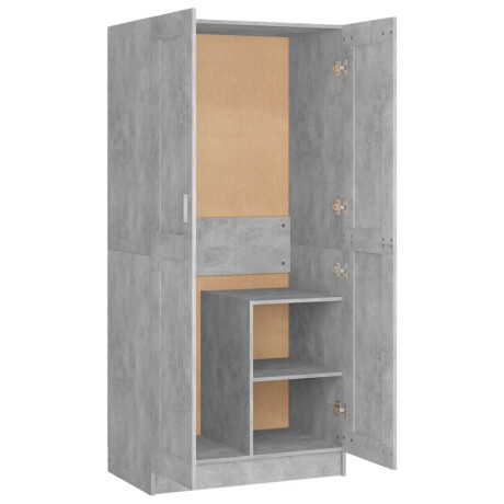 vidaXL Kledingkast 82,5x51,5x180 cm bewerkt hout betongrijs afbeelding2 - 1