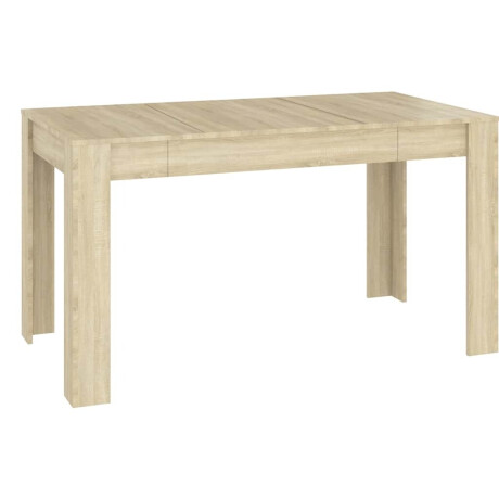 vidaXL Eettafel 140x74,5x76 cm spaanplaat sonoma eikenkleurig afbeelding2 - 1
