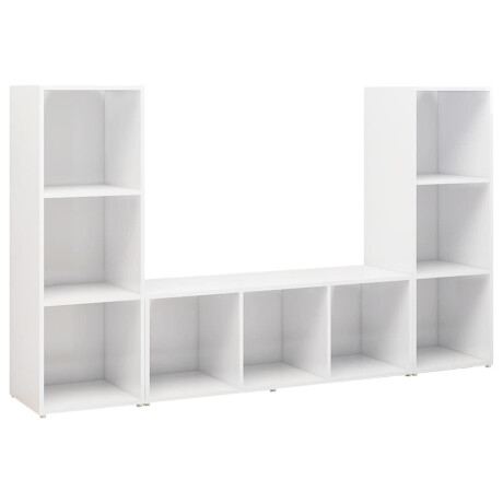 vidaXL | TV-kast | 3 pcs 37 x 35 x 107,5 cm afbeelding2 - 1