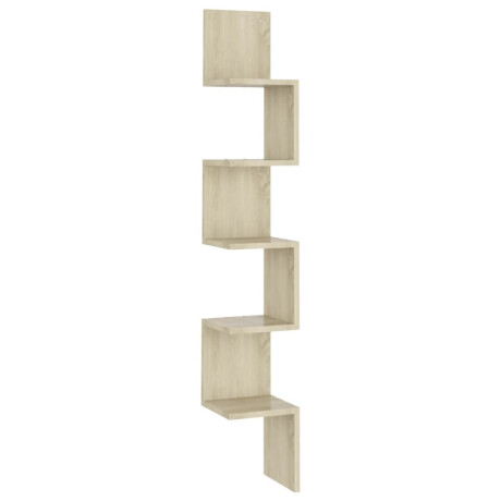 vidaXL Hoekwandschap 20x20x127,5 cm bewerkt hout sonoma eikenkleurig afbeelding2 - 1