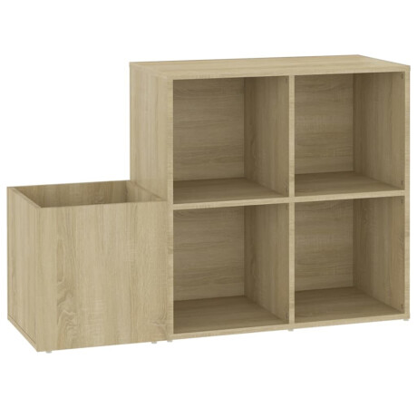 vidaXL Opbergkast 105x35,5x70 cm bewerkt hout sonoma eikenkleurig afbeelding2 - 1