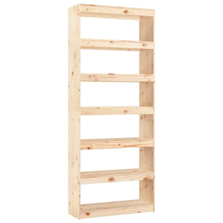 vidaXL Boekenkast/kamerscherm 80x30x199,5 cm massief grenenhout afbeelding2 - 1
