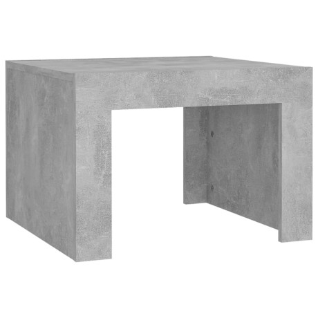 vidaXL Salontafel 50x50x35 cm spaanplaat betongrijs afbeelding2 - 1