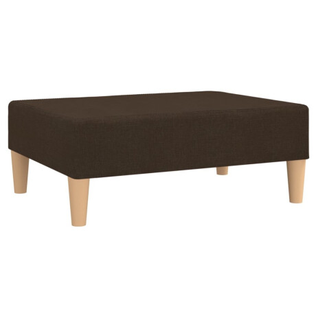 vidaXL Voetenbank 78x56x32 cm stof donkerbruin afbeelding2 - 1