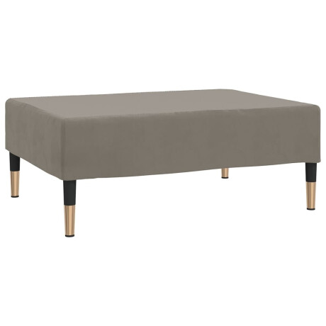 vidaXL Voetenbank 78x56x32 cm fluweel lichtgrijs afbeelding2 - 1