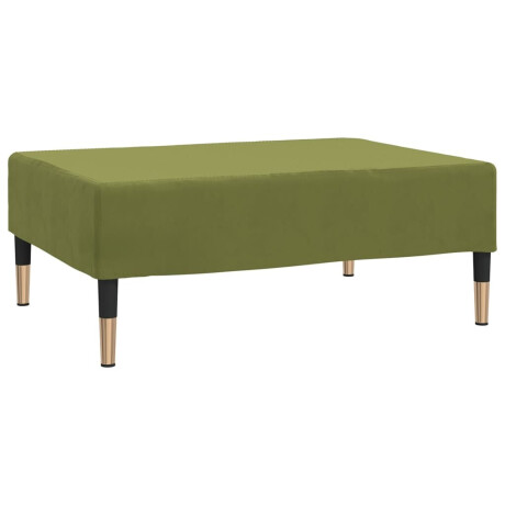 vidaXL Voetenbank 78x56x32 cm fluweel lichtgroen afbeelding2 - 1