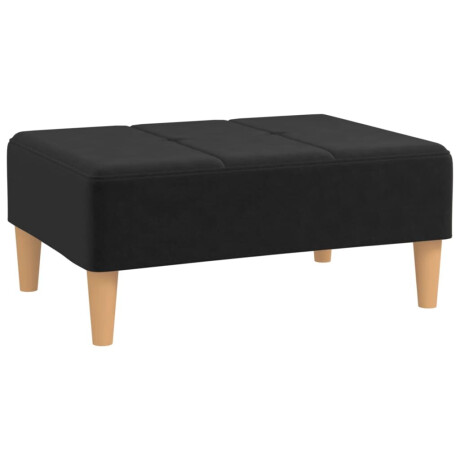 vidaXL Voetenbank 78x56x32 cm stof zwart afbeelding2 - 1