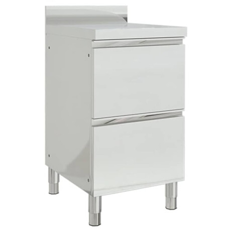 vidaXL Commerciële keukenkasten 2 stuks 50x60x96 cm roestvrij staal afbeelding2 - 1