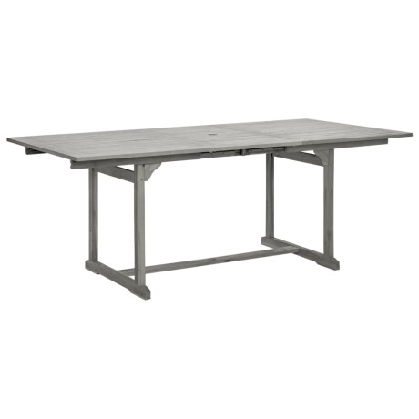 vidaXL Tuintafel (150-200)x100x75 cm massief acaciahout afbeelding2 - 1